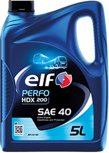 truck and bus engine oil: ELF PERFO HDX 200 SAE 40 5L